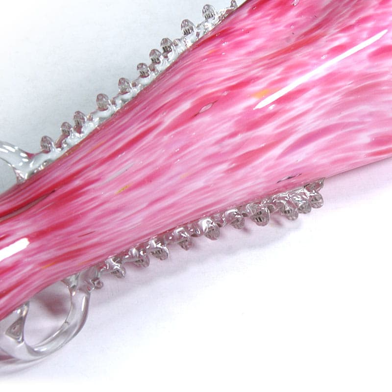 Wazon art déco, różowy, szkło, Franz Welz, Czechosłowacja, lata 30. - 38967