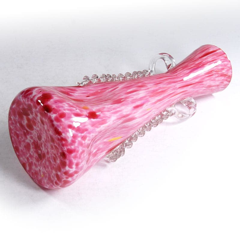 Wazon art déco, różowy, szkło, Franz Welz, Czechosłowacja, lata 30. - 38968