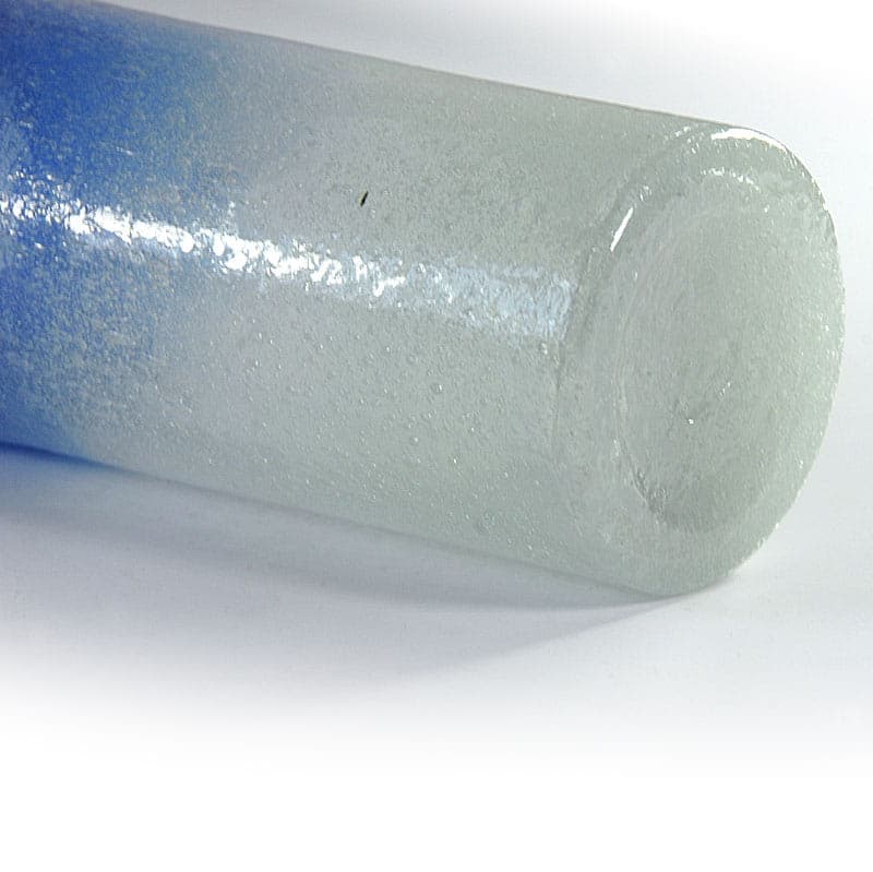 Wazon pulegoso, szkło niebieski, Włochy, lata 60. - 38962