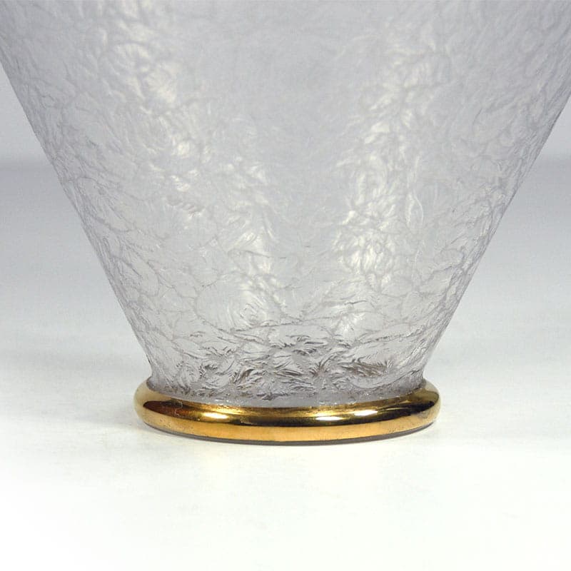 Wazon Art Deco, transparentny, kryształ, Rupel Boom, Belgia, lata 40. - 38951