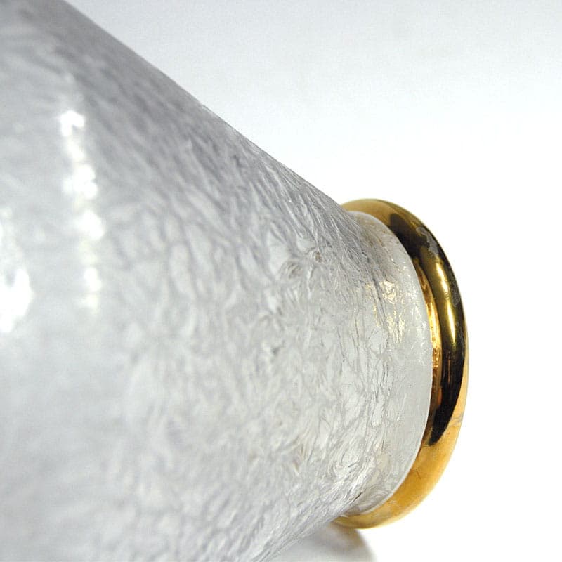 Wazon Art Deco, transparentny, kryształ, Rupel Boom, Belgia, lata 40. - 38954