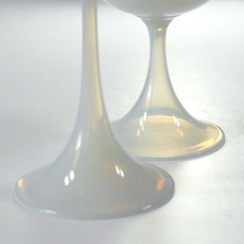 Wazon, opalizujące szkło Ivory White, Cenedese Murano, Włochy, lata 70. - 38932