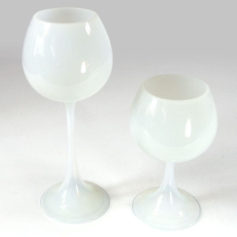 Wazon, opalizujące szkło Ivory White, Cenedese Murano, Włochy, lata 70. - 38931