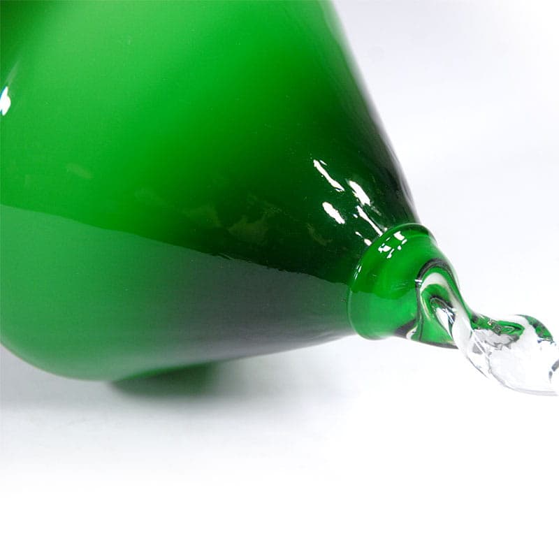 Wazon Empoli, szkło zielone, Włochy, lata 70. - 38921