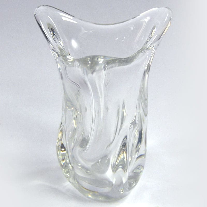 Wazon, transparentny kryształ, Crisalleries de Sevres, Francja, lata 60. - 38873