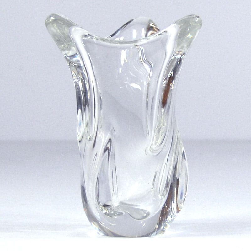 Wazon, transparentny kryształ, Crisalleries de Sevres, Francja, lata 60. - 38872