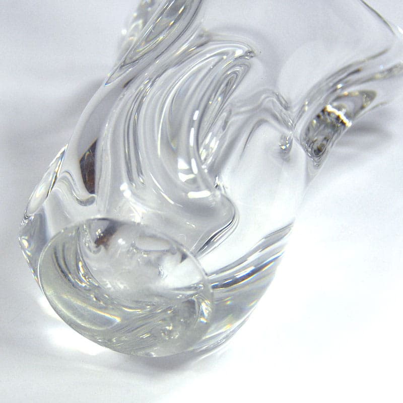 Wazon, transparentny kryształ, Crisalleries de Sevres, Francja, lata 60. - 38874