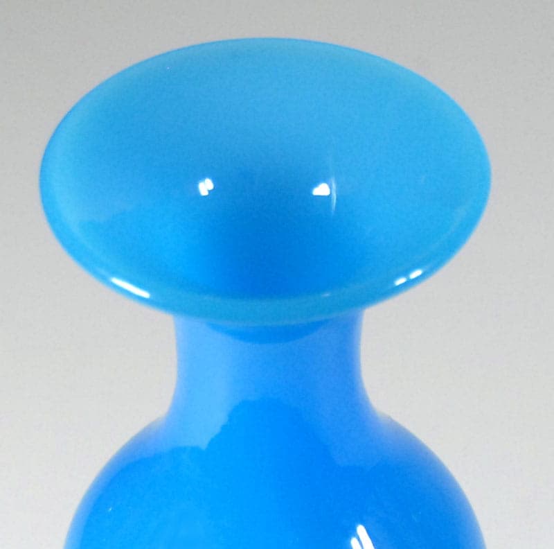 Wazon, niebieski, szkło, Francja, lata 50. - 39104