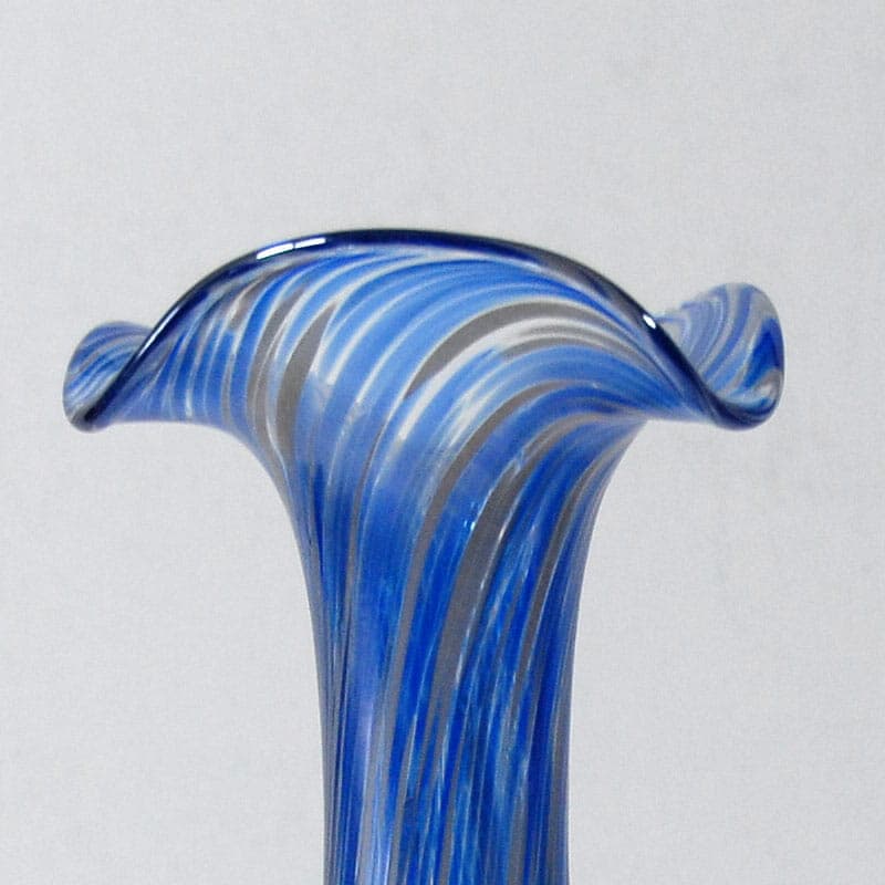 Wazon secesyjny, szkło niebieski, lata 20. - 39079