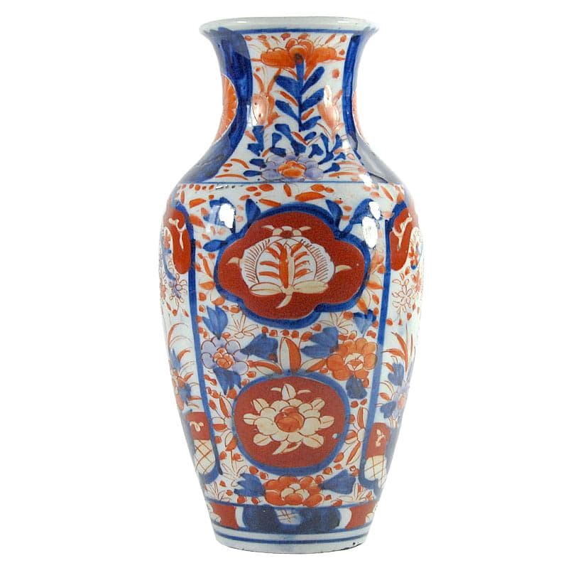 Wazon Imari, ceramika biała, Japonia, przełom XIX/XX w.