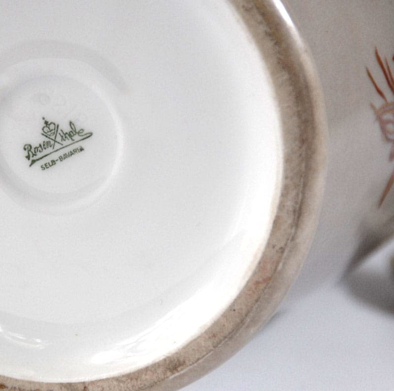 Wazon porcelanowy, beżowy, Rosenthal, Niemcy, lata 30. - 39047