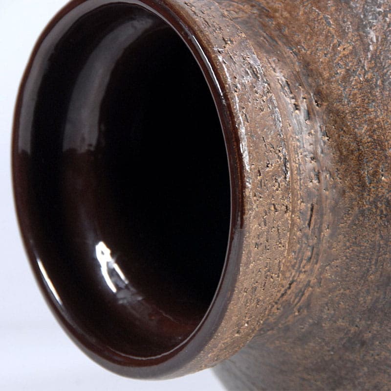 Ceramic vase, yellow, by A. Londi, Bitossi, Italy, 1960s. - 39009