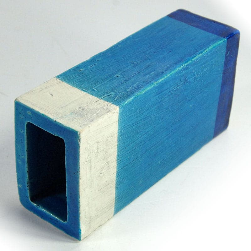 Wazon Rimini Blue, ceramika niebieska, proj. A. Londi, Bitossi, Włochy, lata 60. - 39002