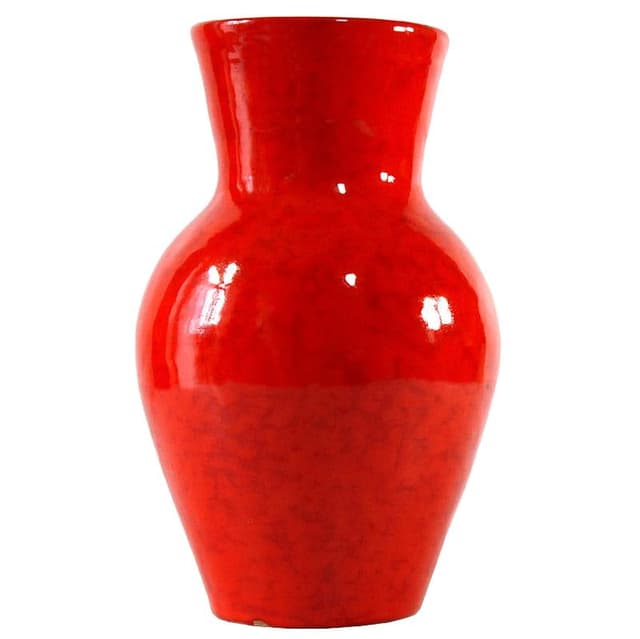 Wazon, ceramika czerwona, Włochy, lata 60. - WYMIARY
