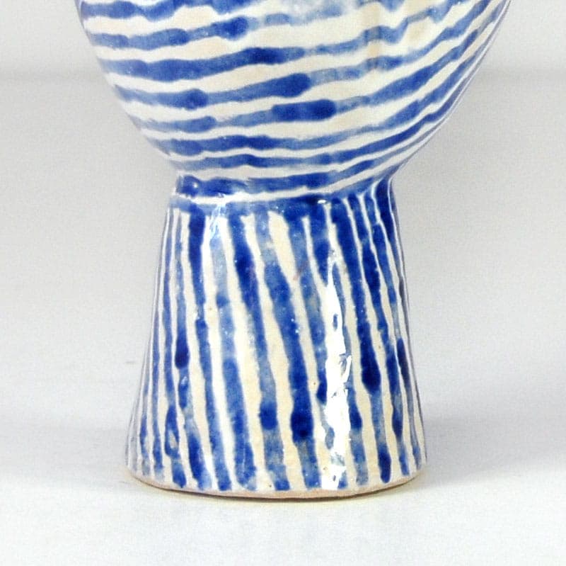 Artist's vase, white ceramic, by J. Wysocka-Panasiewicz, Poland, 21st c. - 39210