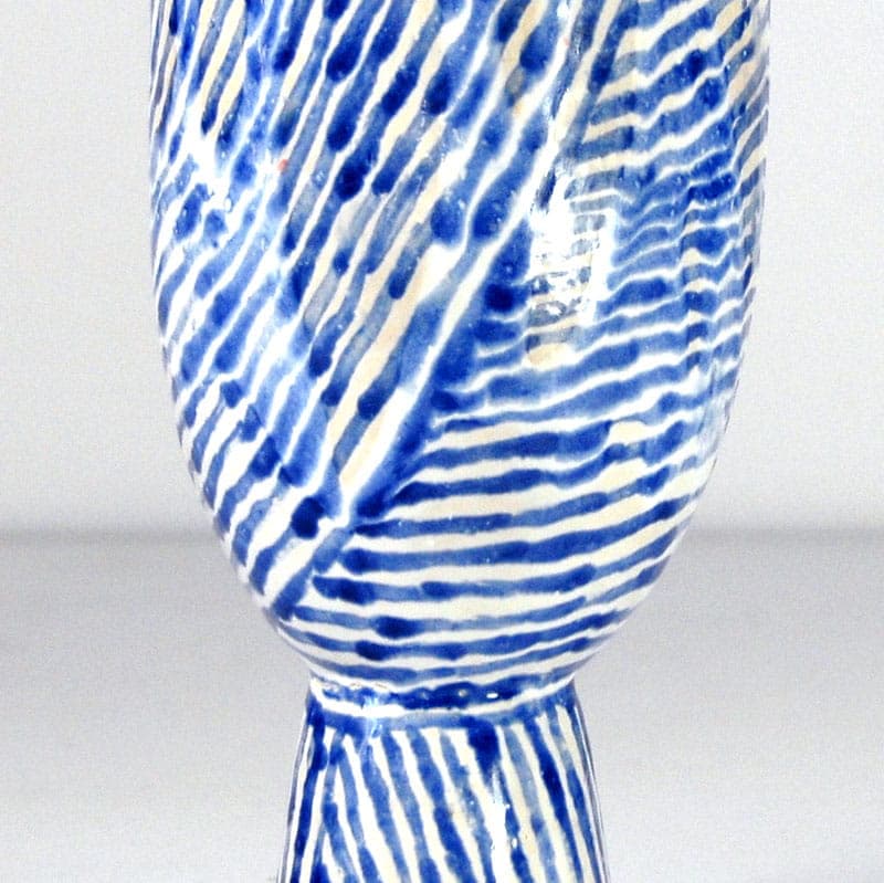 Artist's vase, white ceramic, by J. Wysocka-Panasiewicz, Poland, 21st c. - 39211