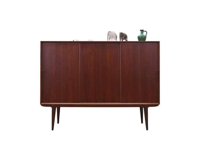 Highboard, teak brązowy ciemny, Omann Jun, Dania, lata 70.