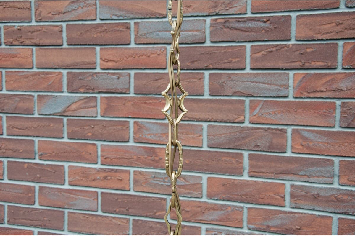 Żyrandol neorokokowy, mosiądz złoty, Europa Zachodnia, lata 50. - 77673