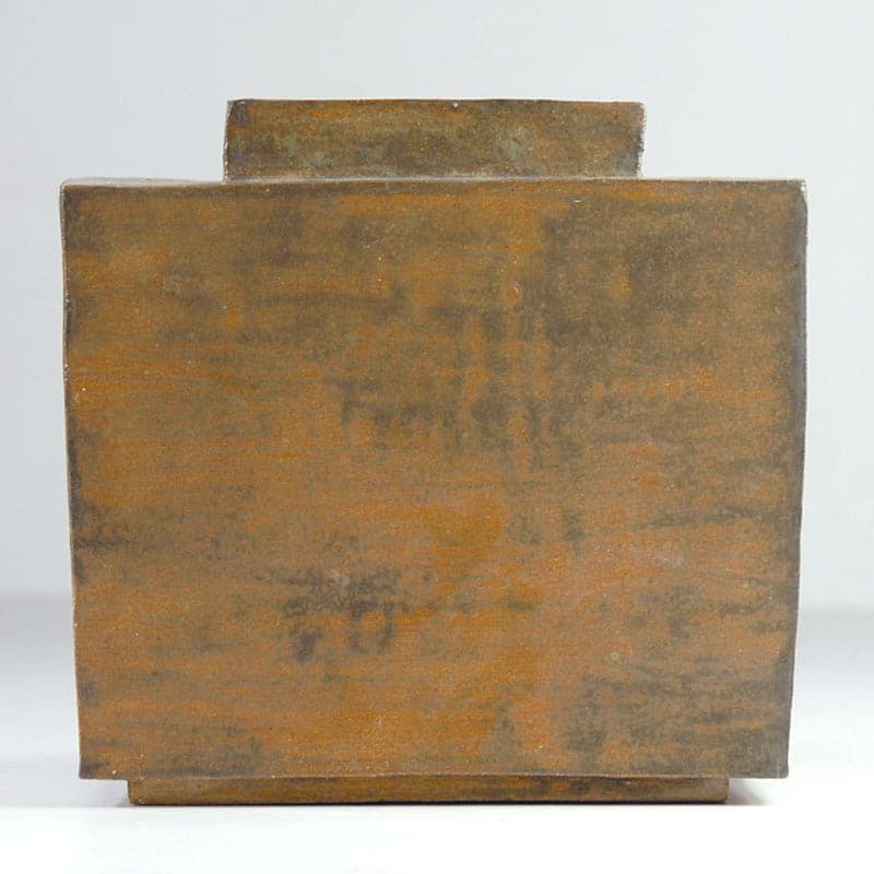 Wazon brutalistyczny, brązowy, ceramika, Niemcy, lata 70. - 39533