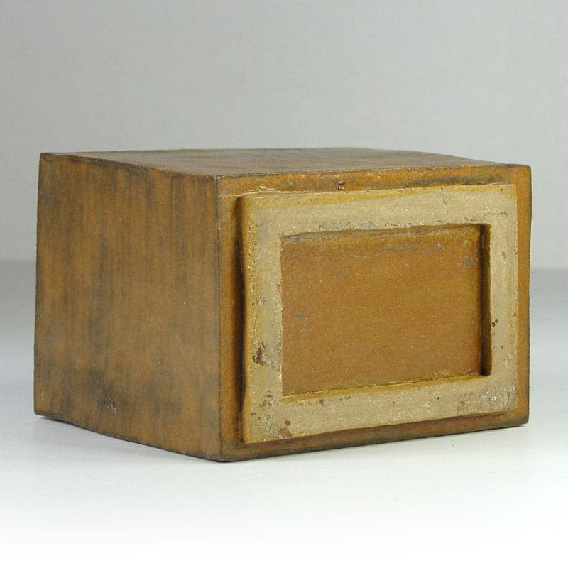 Wazon brutalistyczny, brązowy, ceramika, Niemcy, lata 70. - 39540