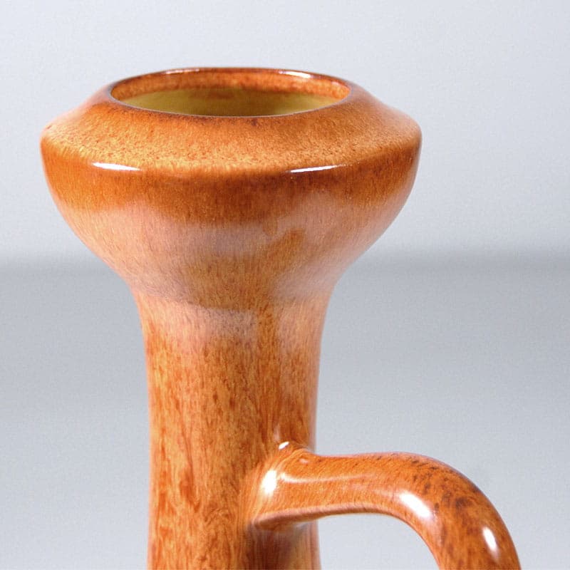 Wazon ceramiczny, brązowy, proj. R. Rigona, Bertoncello, Włochy, lata 60. - 39520