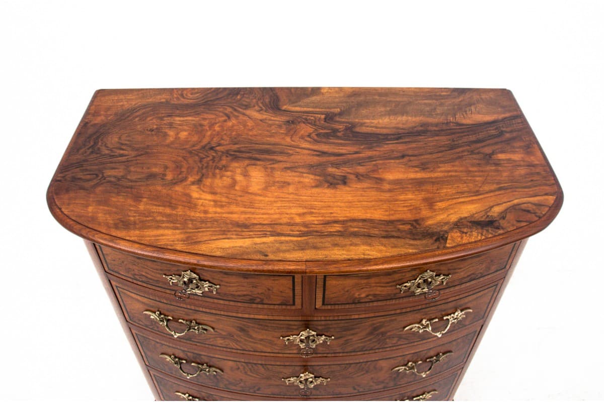 Komoda, styl Rokoko, drewno brąz ciemny, Europa Północna, początek XX wieku - 77717