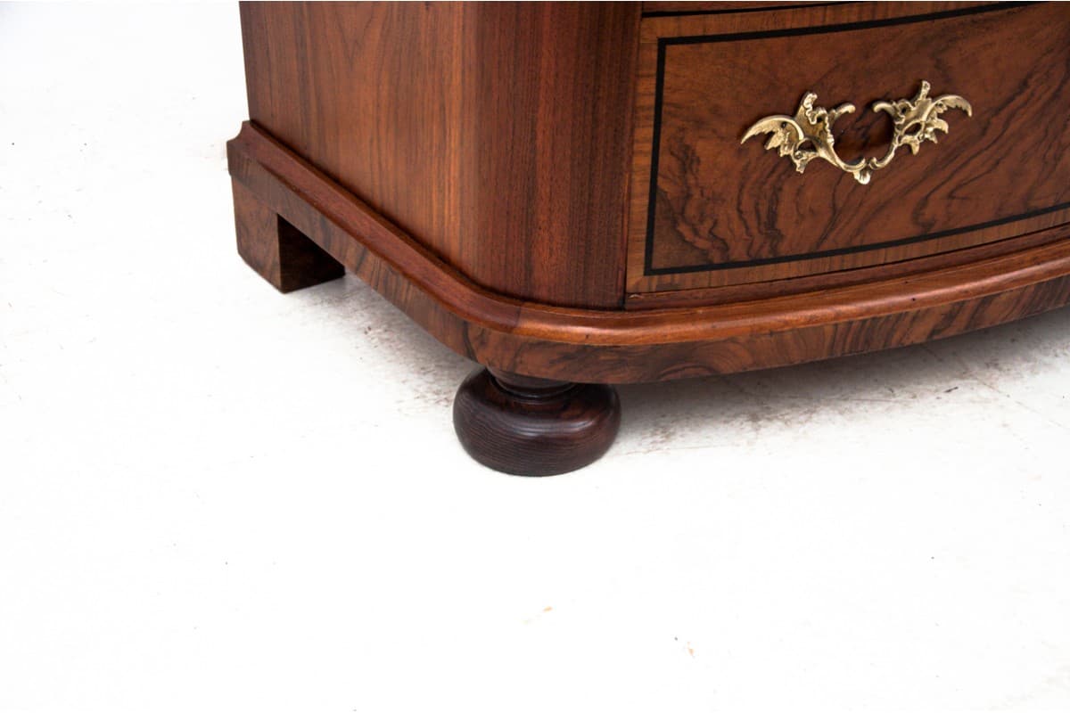 Komoda, styl Rokoko, drewno brąz ciemny, Europa Północna, początek XX wieku - 77720