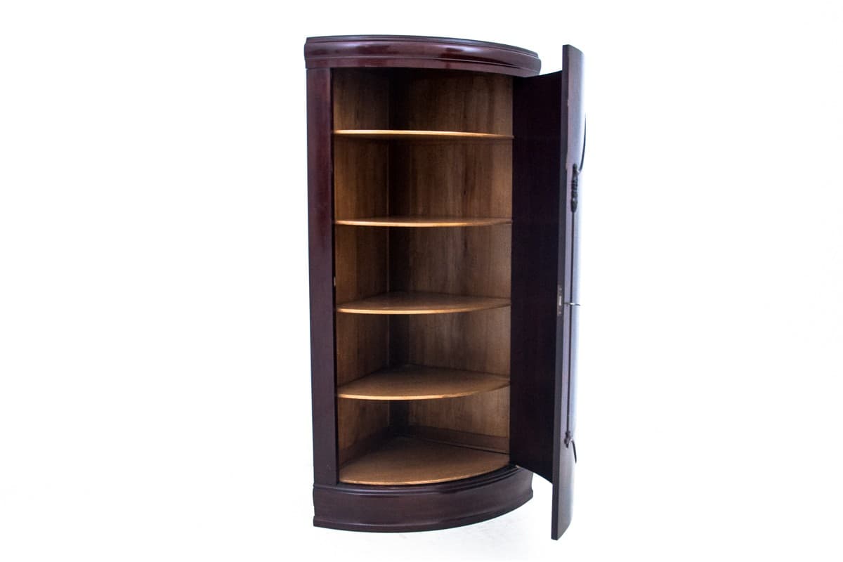 Komoda narożna biedermeier, mahoń, Europa Północna, XIX w. - 77874