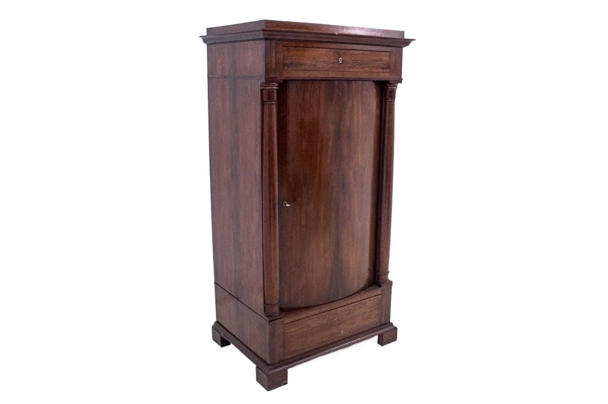 Komoda biedermeier, mahoń brąz ciemny, Europa Północna, XIX wiek