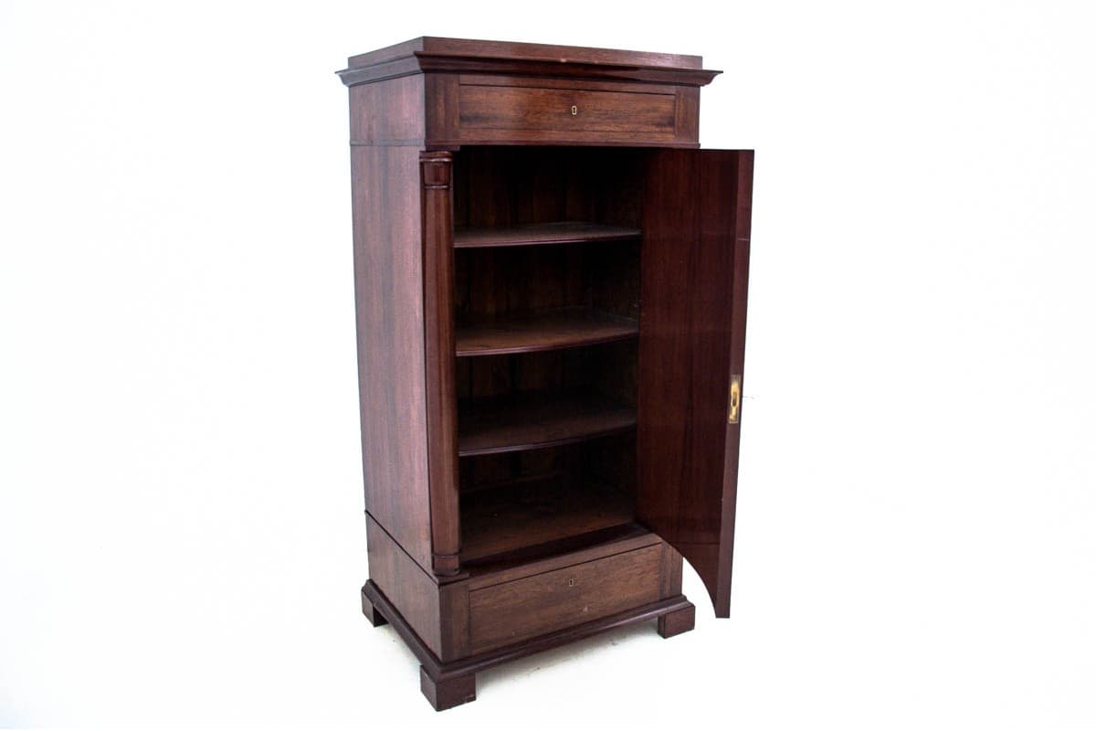 Komoda biedermeier, mahoń brąz ciemny, Europa Północna, XIX wiek - 77889