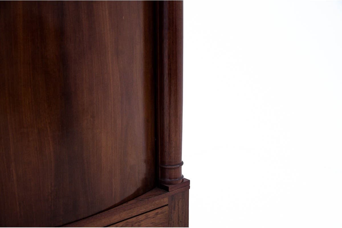 Komoda biedermeier, mahoń brąz ciemny, Europa Północna, XIX wiek - 77893
