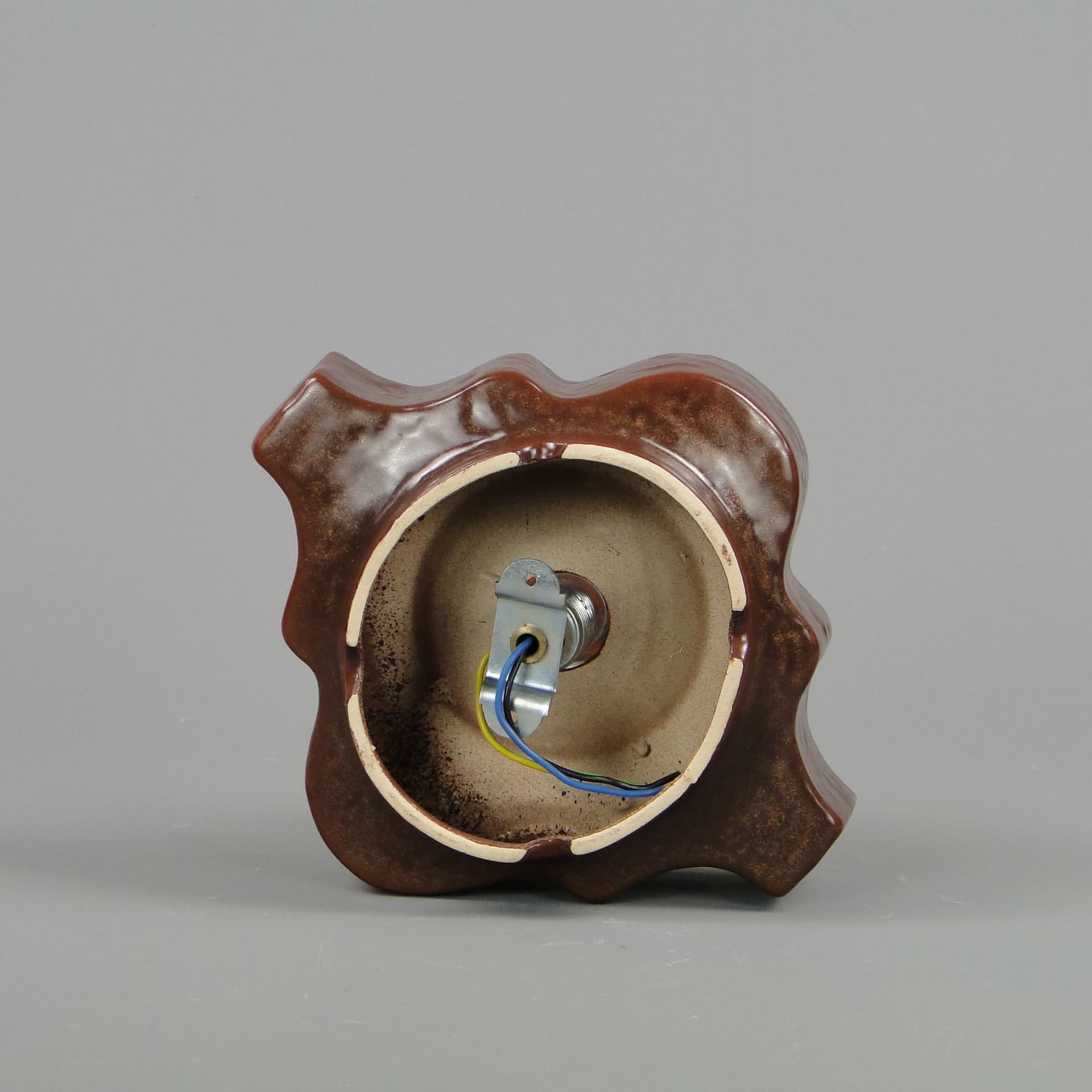 Kinkiet, ceramika pomarańczowa, Niemcy, lata 70. - 39502