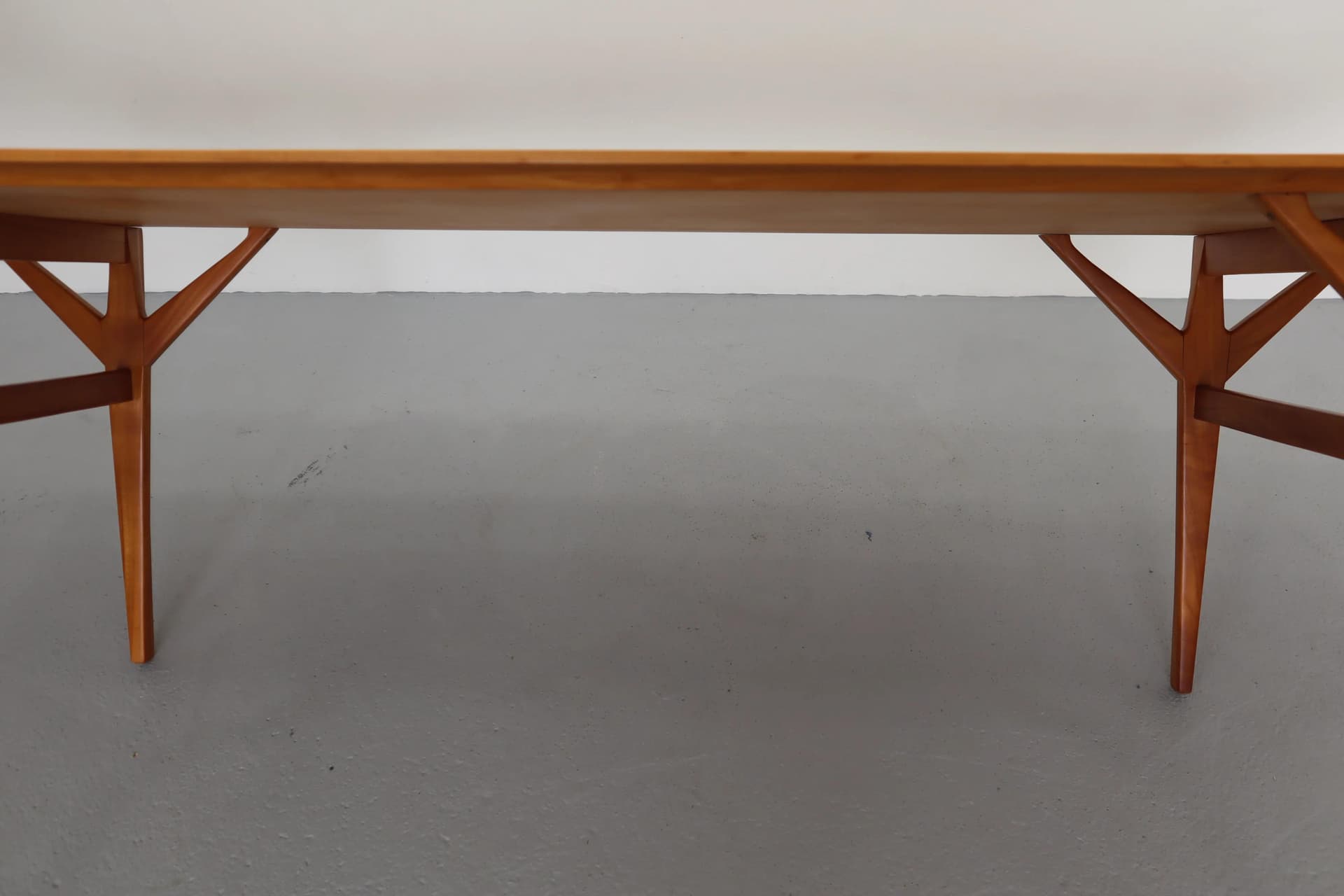 Stolik kawowy, drewno czereśniowe brązowy, Polska, lata 60. - 39824