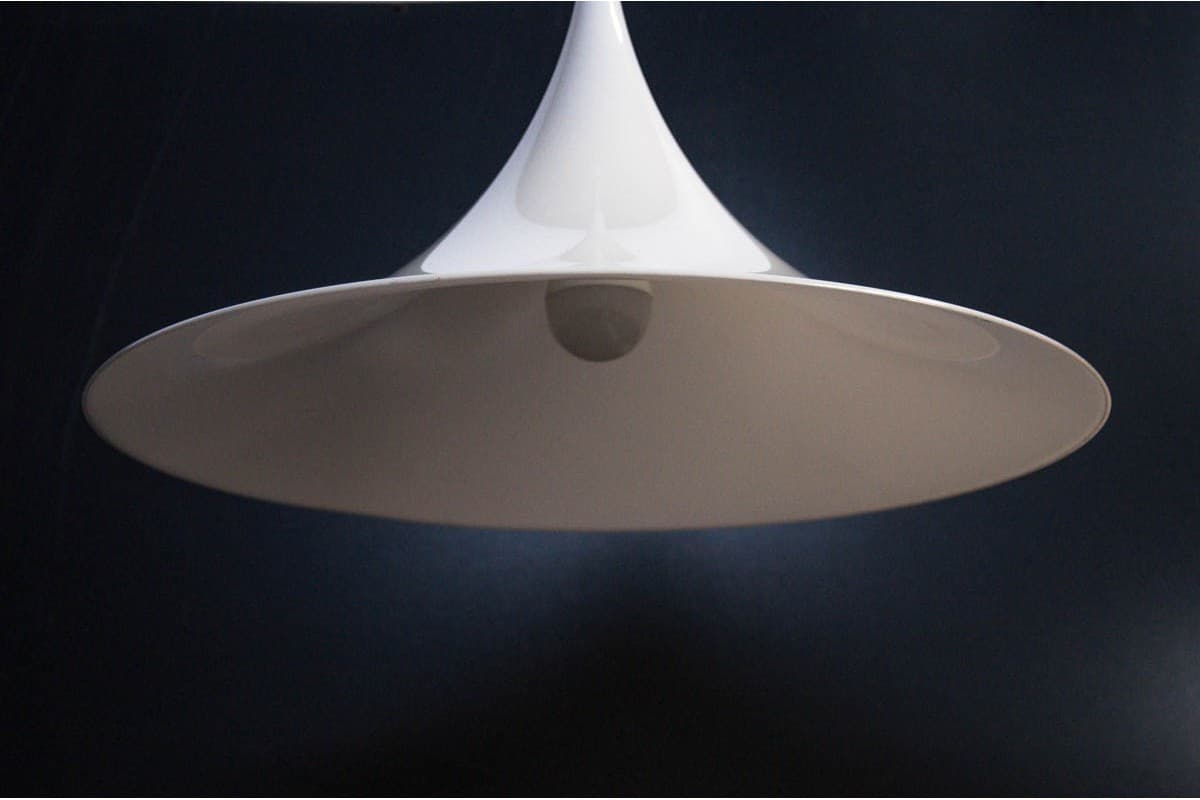 Pendant lamp, white metal, Denmark, 1970s. - 78253