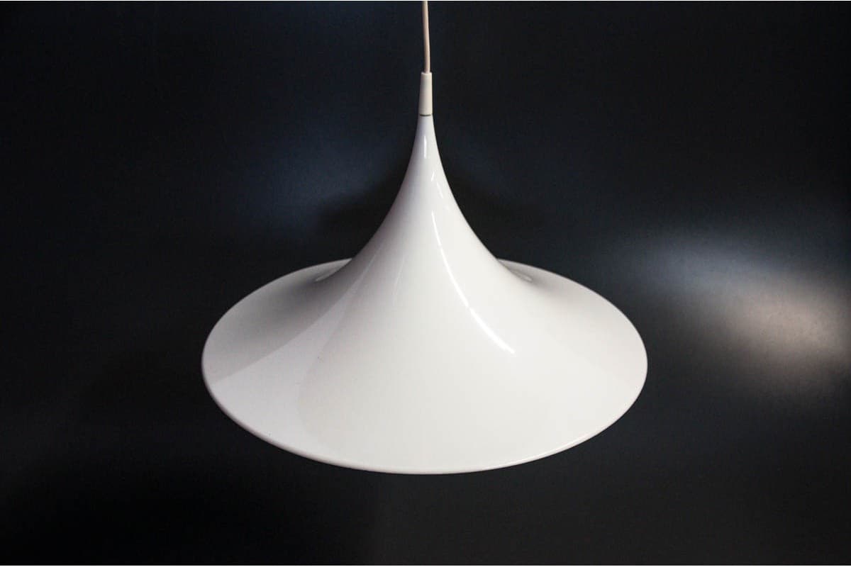 Pendant lamp, white metal, Denmark, 1970s. - 78252
