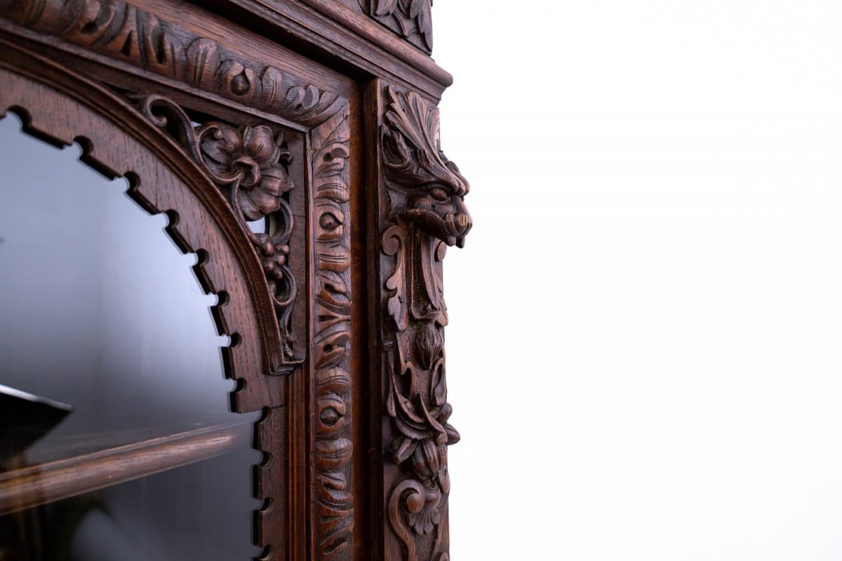 Neo-Renaissance Cabinet, dark brown oak, France, 19th c. - 78132