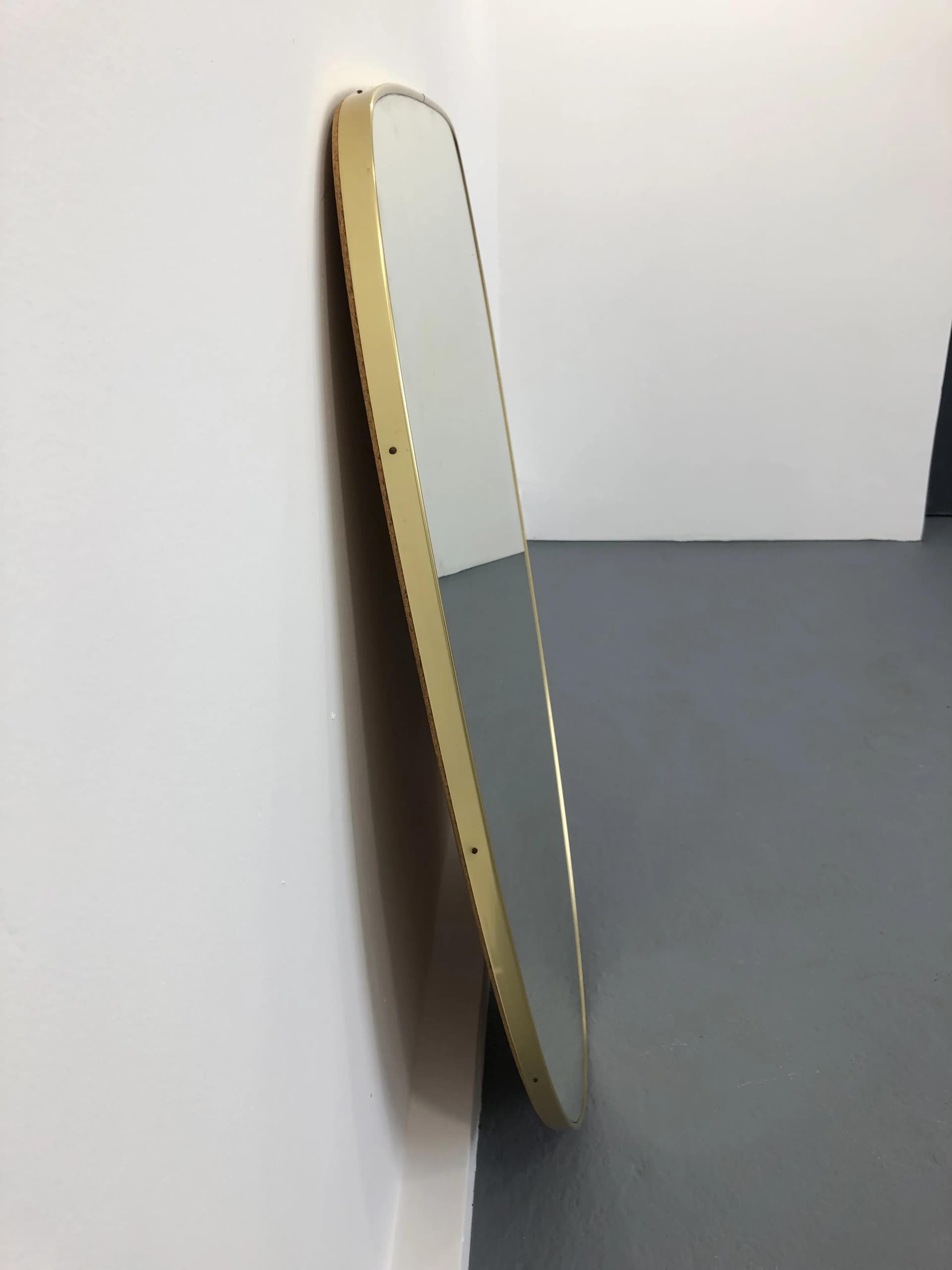 Lustro ścienne Rockabilly, srebrny, metal, Niemcy, lata 70. - 39790