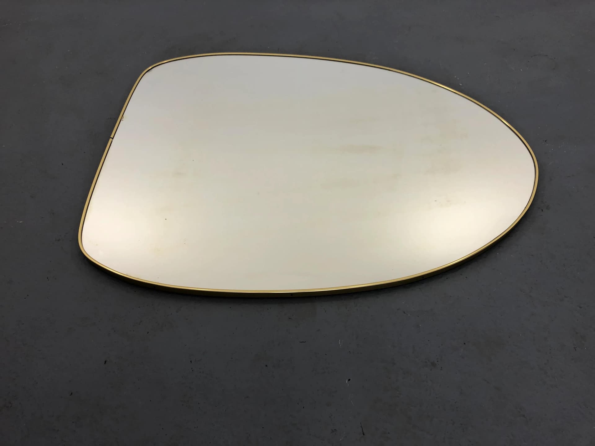 Lustro ścienne Rockabilly, srebrny, metal, Niemcy, lata 70. - 39796