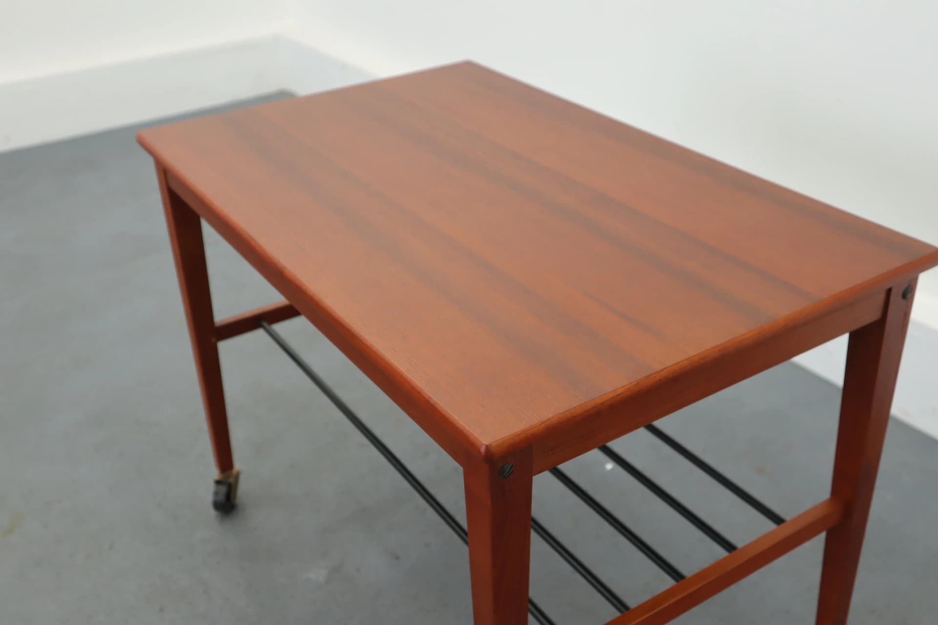 Teak Mobile Side Table, Scandinavian, Poland, 1970s - 39782