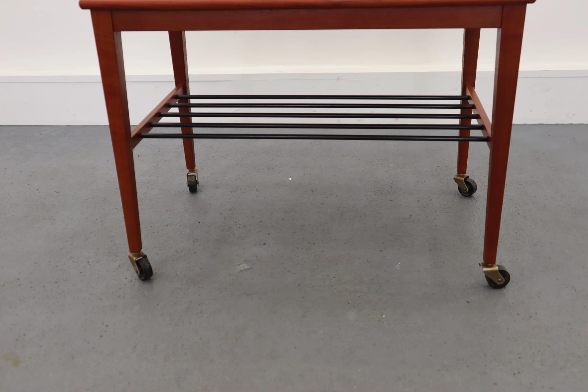 Teak Mobile Side Table, Scandinavian, Poland, 1970s - 39786