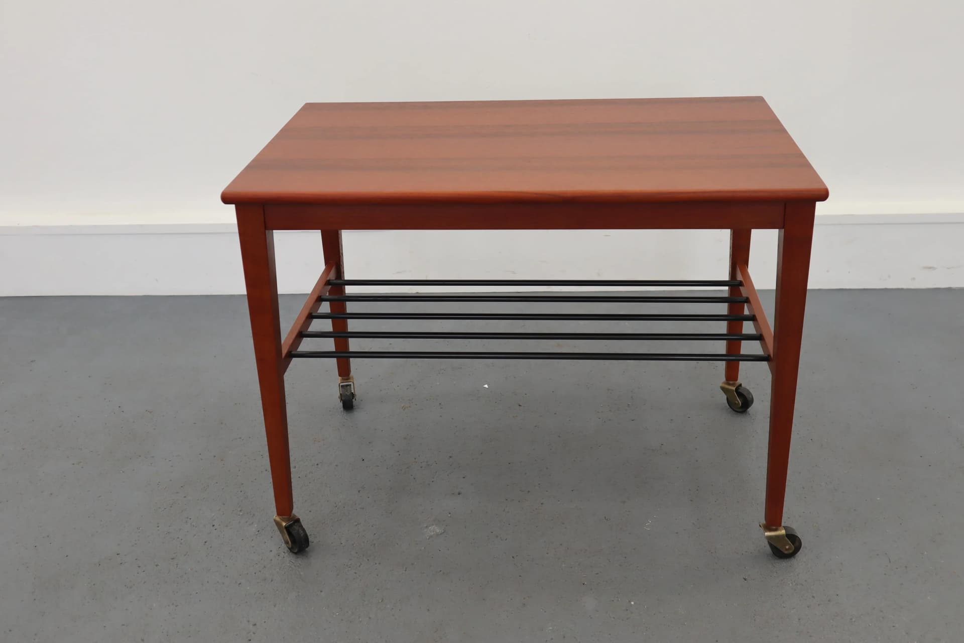 Teak Mobile Side Table, Scandinavian, Poland, 1970s - 39784