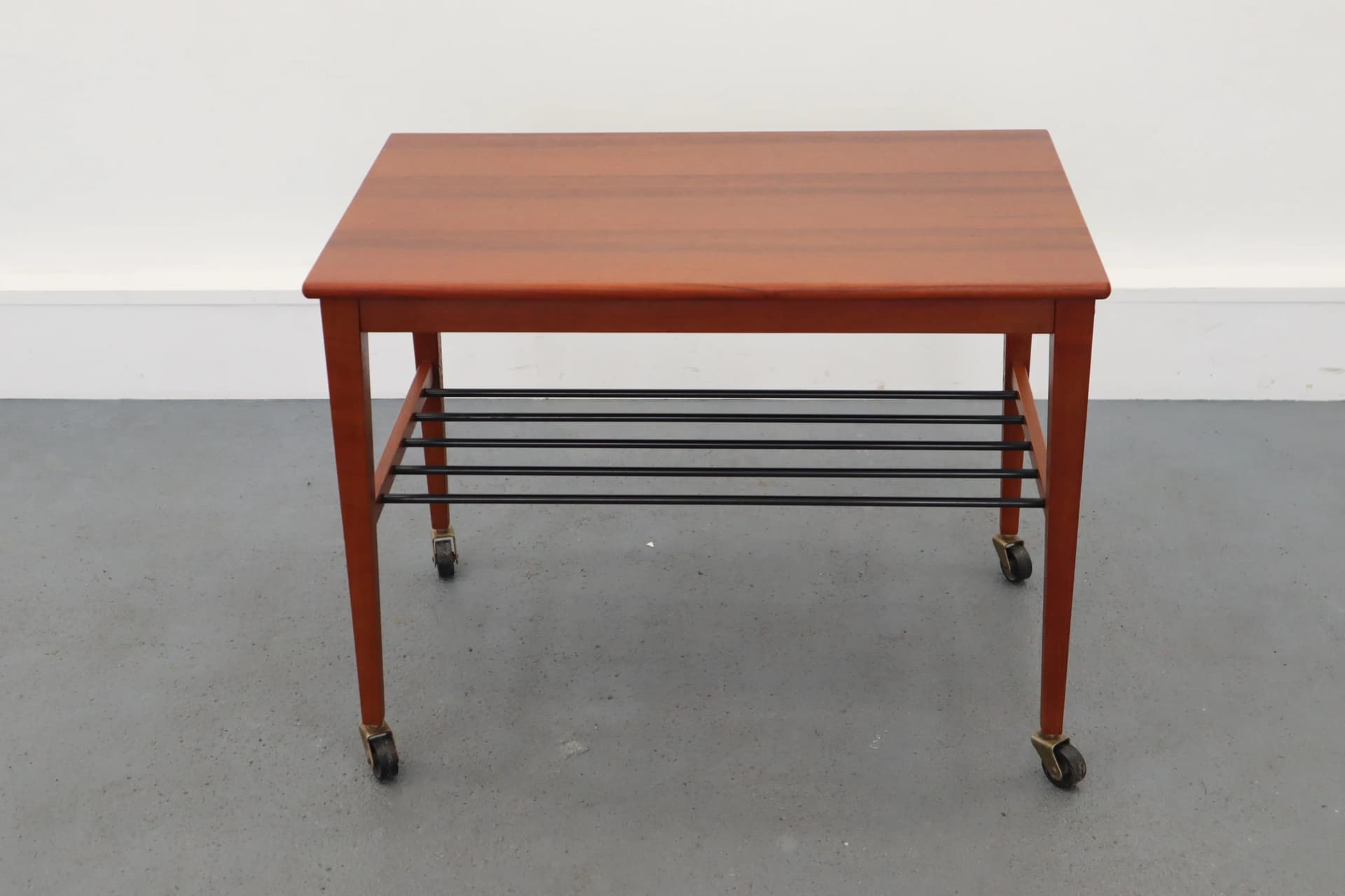 Teak Mobile Side Table, Scandinavian, Poland, 1970s - 39781