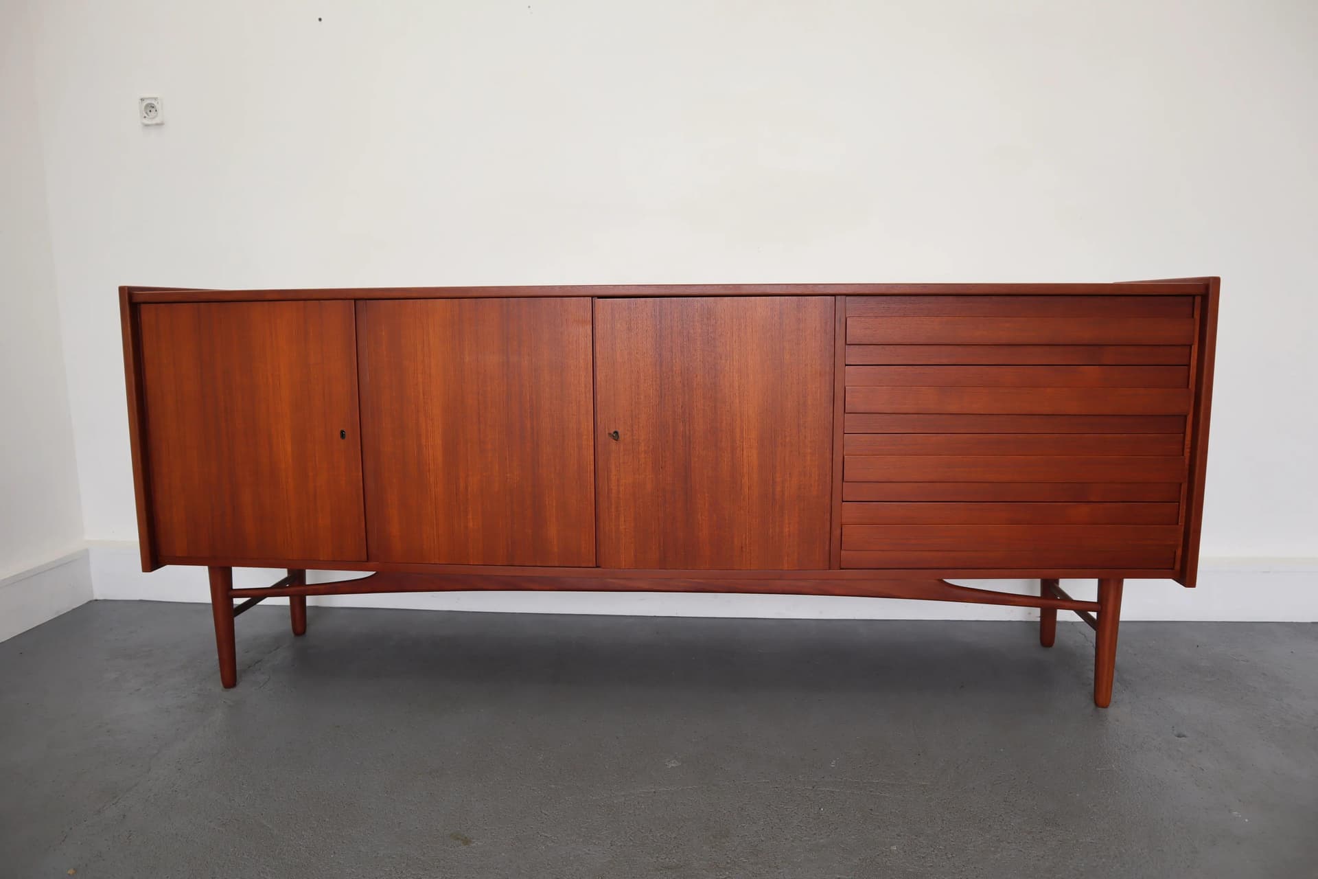 Komoda, teak brązowy, Dania, lata 60. - 39773