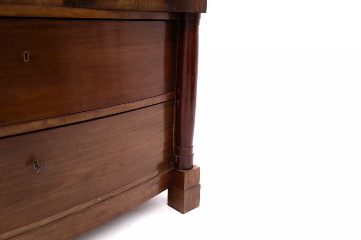 Mahoniowa sekretera, styl Biedermeier, Francja, druga połowa XIX wieku - 47028