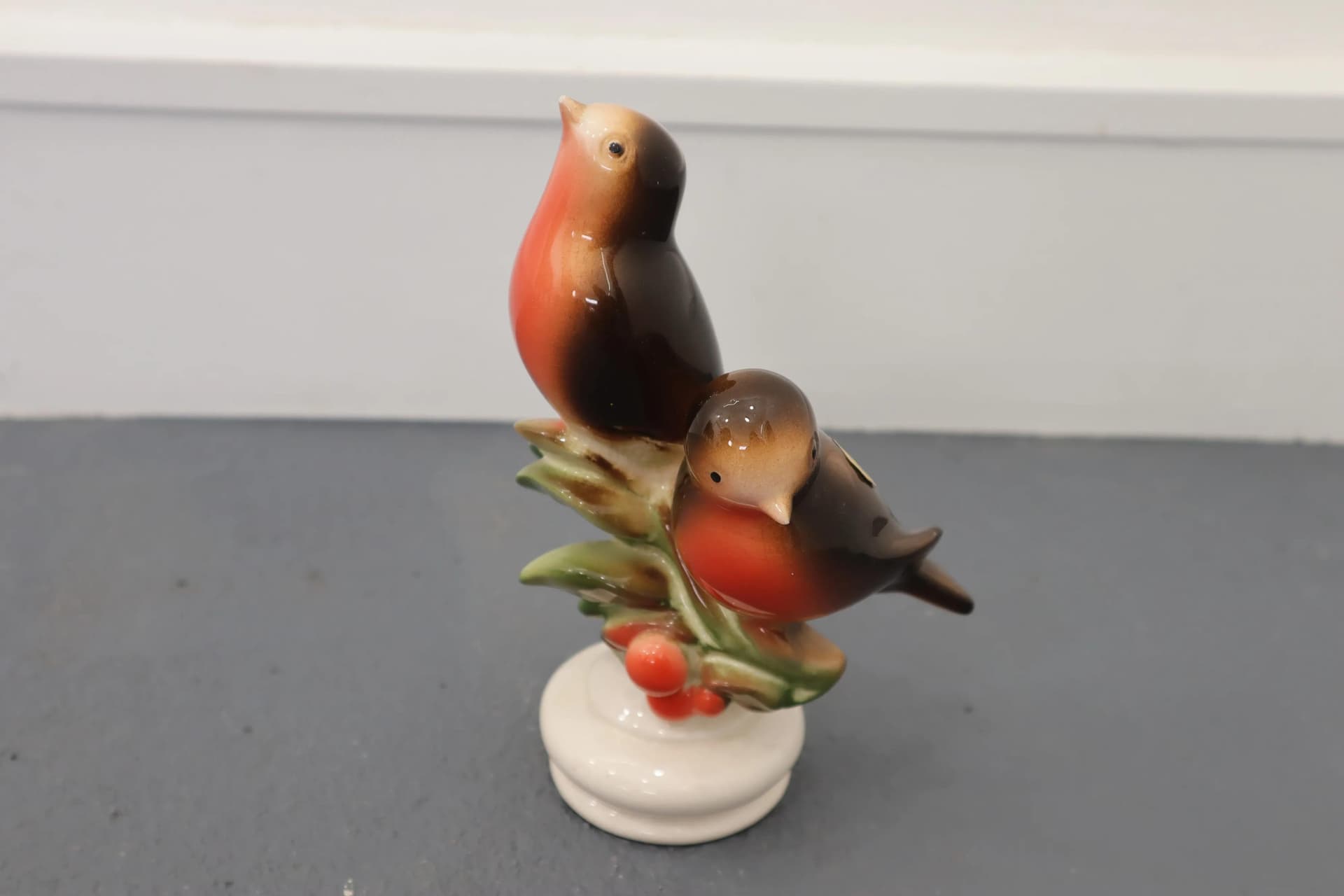 Porcelanowa figurka ptaków, Jihokera Bechyně, Czechosłowacja, lata 60. - 39728