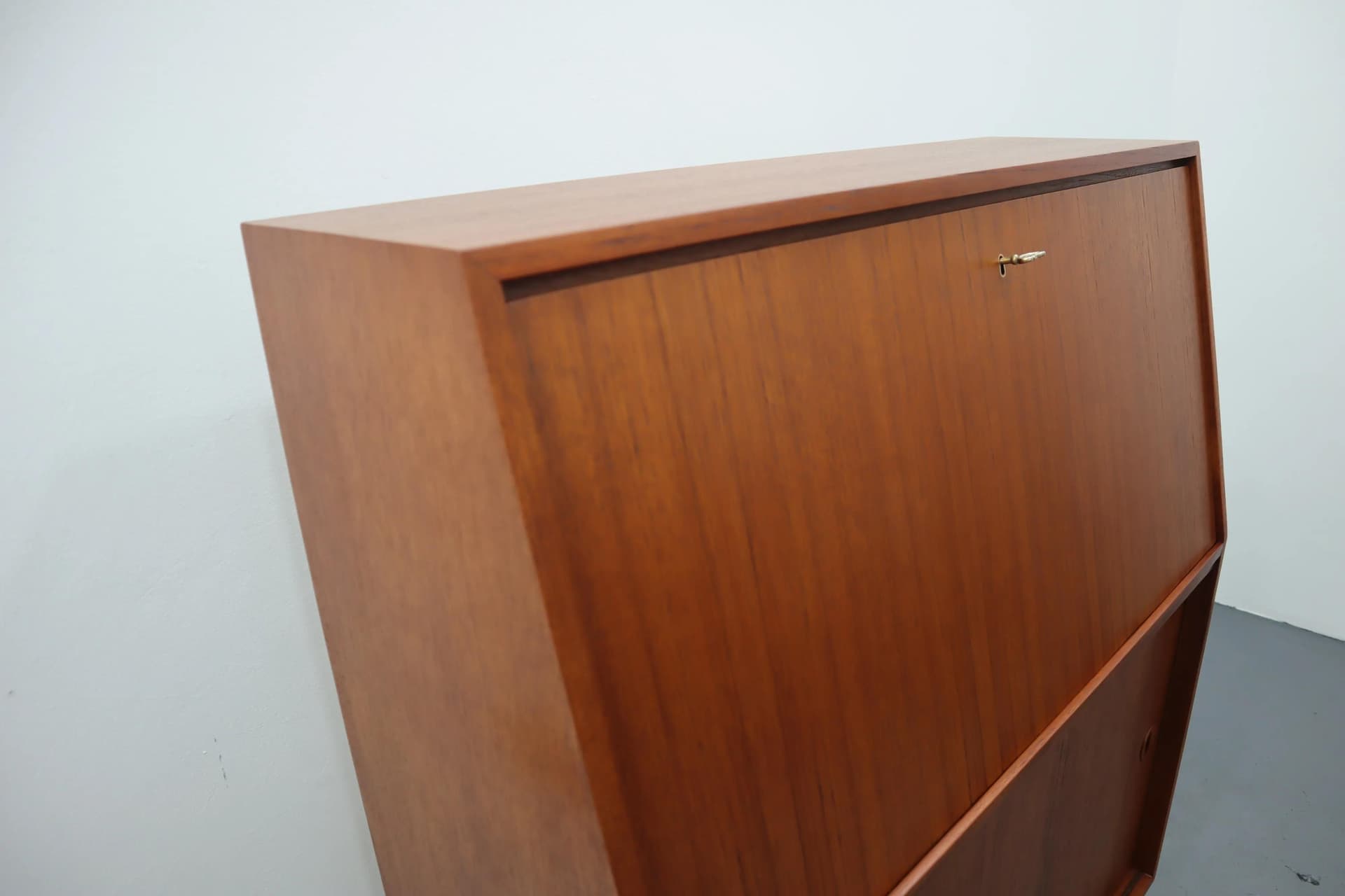 Sekretarzyk, teak brązowy, Dania, lata 60. - 39719