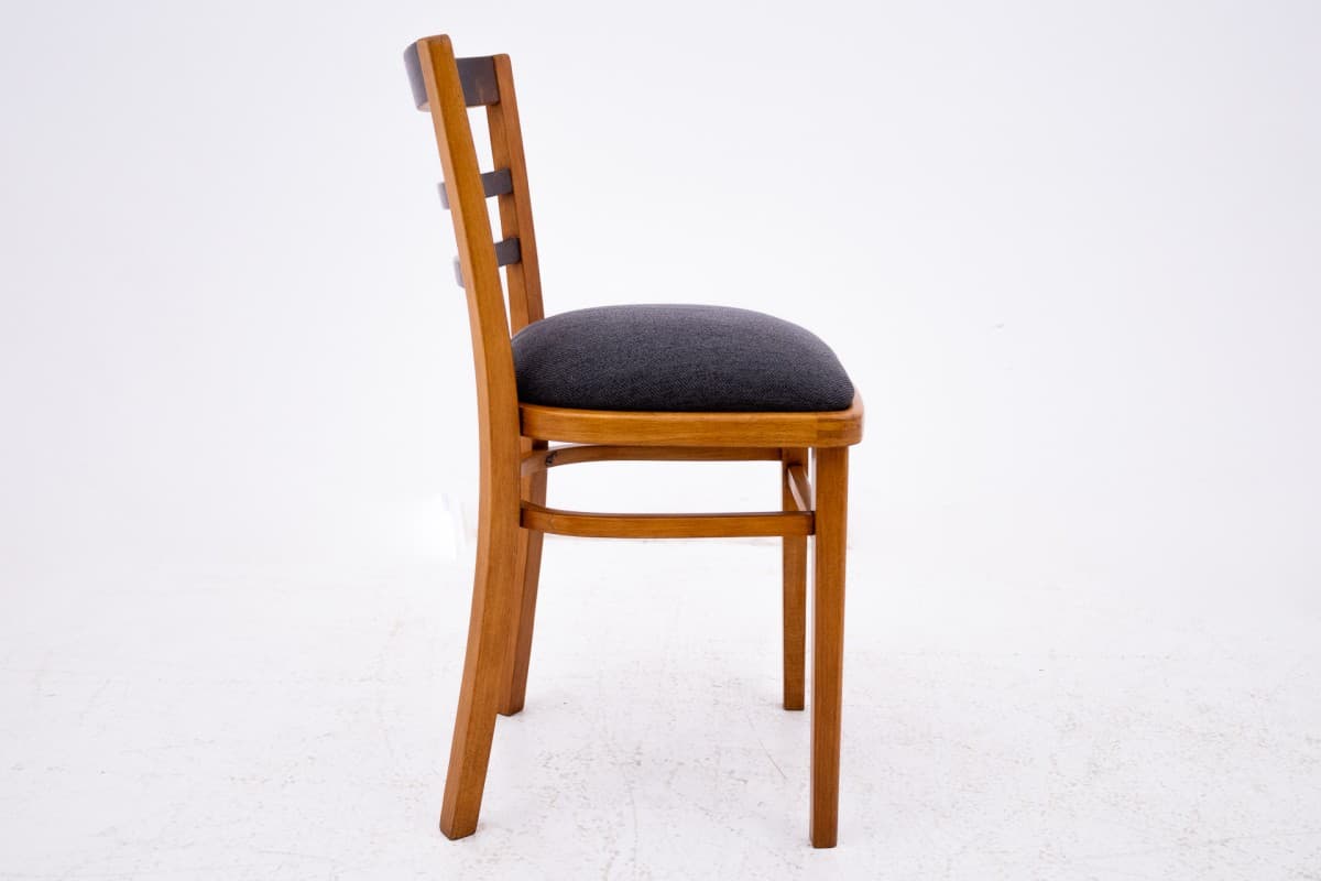 Vanity Set Art Deco, brown, walnut, Poland, 1940s - 77984