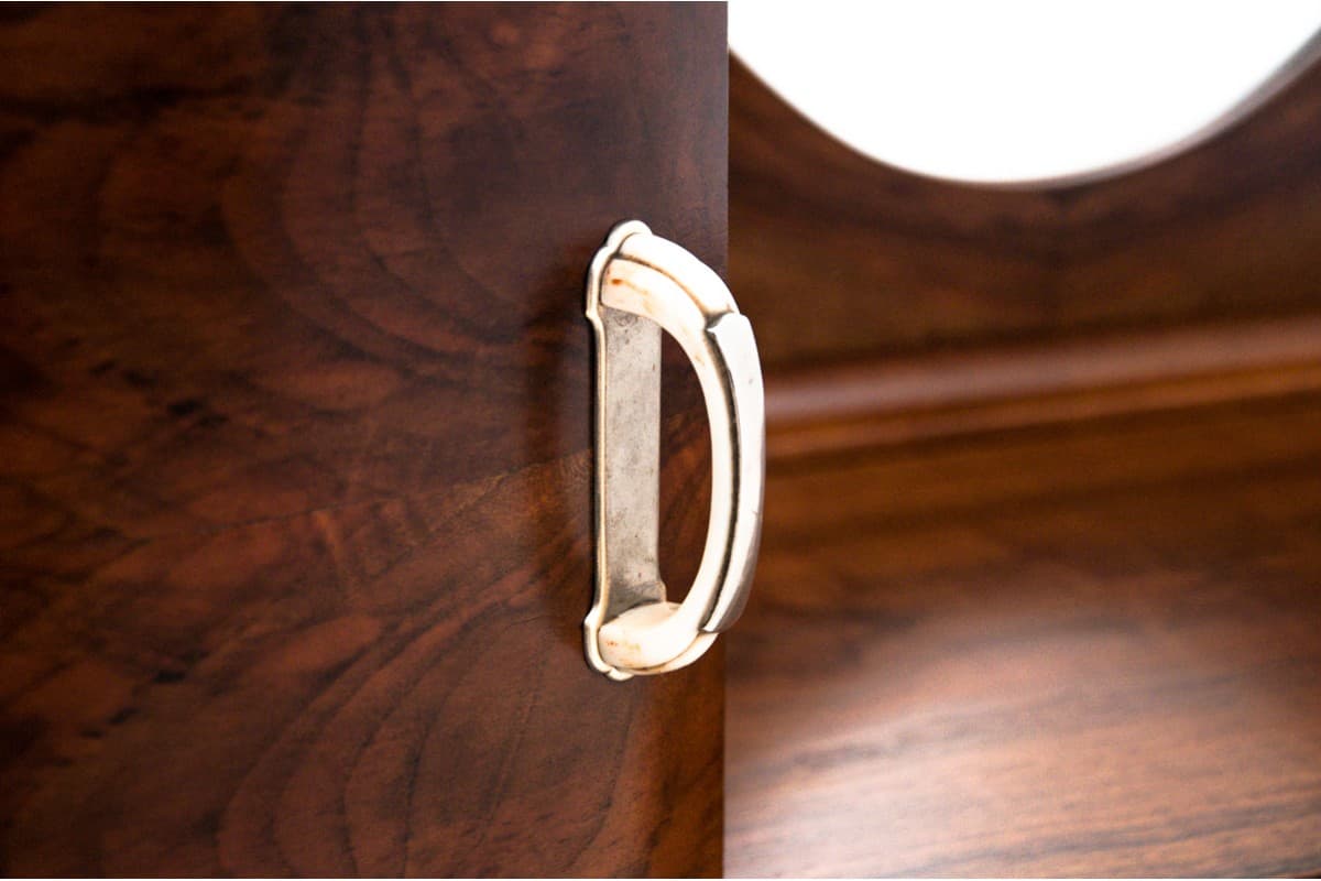 Toaletka tremo Art Deco, orzech brązowy ciemny, Włochy, lata 20. - 77923