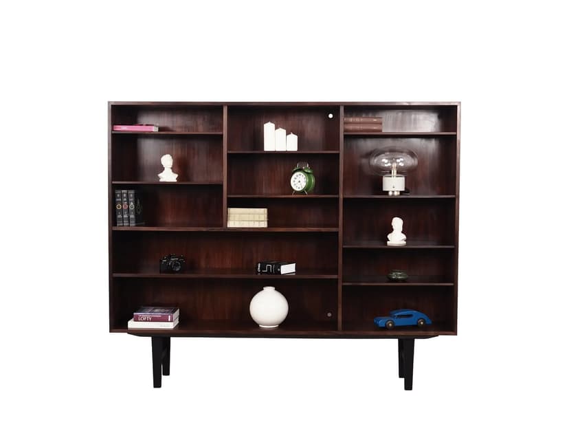 Regał, palisander ciemnobrązowy, Omann Jun, Dania, lata 70.