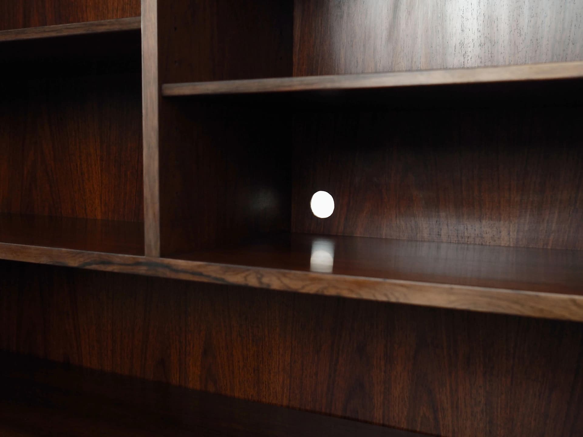 Regał, palisander ciemnobrązowy, Omann Jun, Dania, lata 70. - 40127